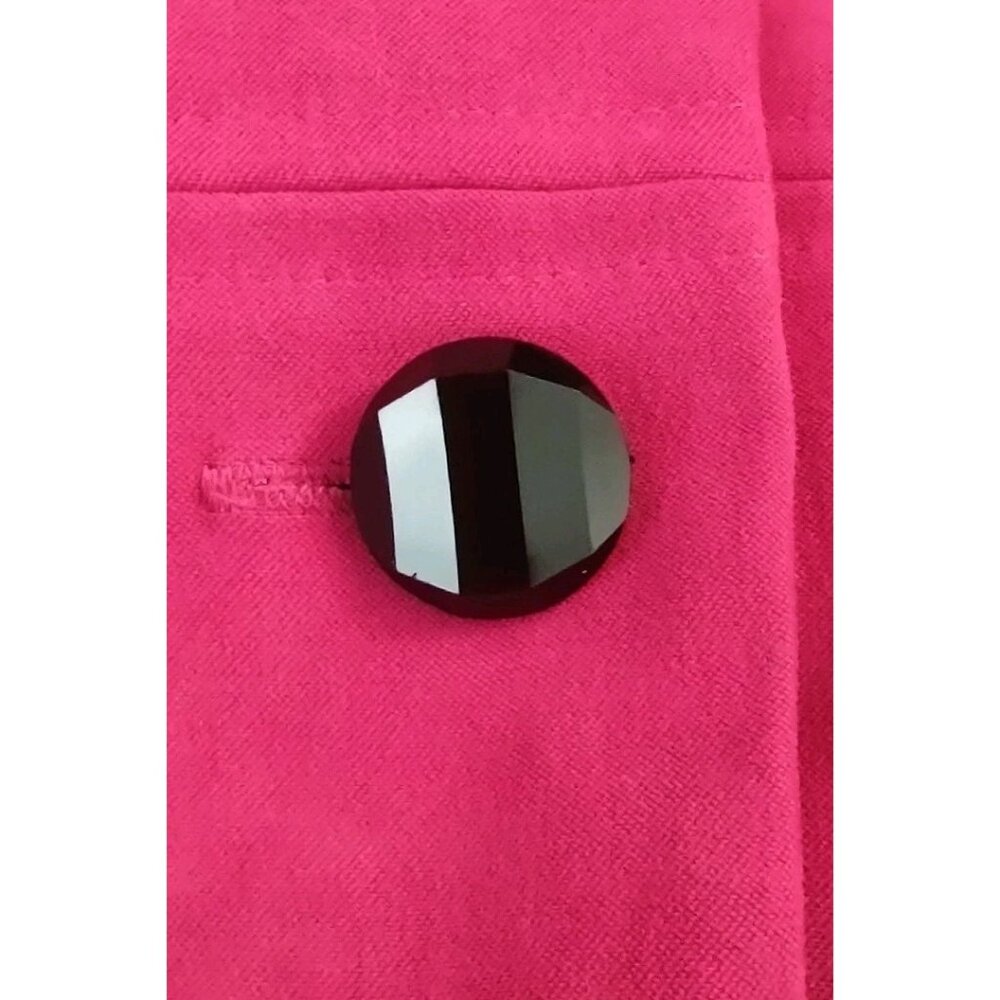 Sag Harbor Dress Fushia Hot Pink /Black Velvet Blazer Women Size 16 Beautiful - Picture 7 of 11